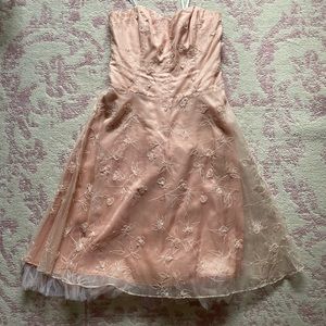 vintage pink flower dress